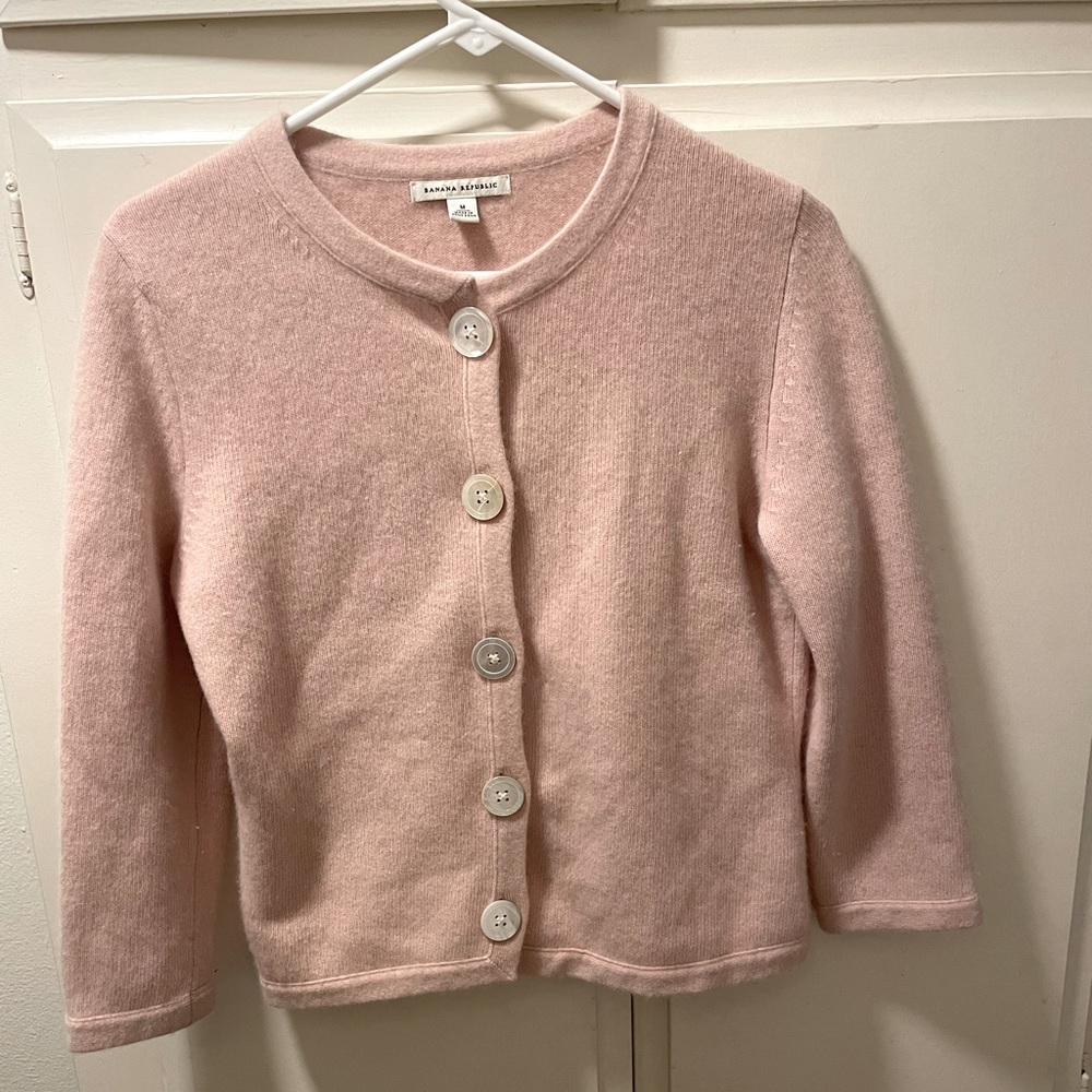 Banana Republic 3/4 length sleeves, angora and wool very soft sweater.